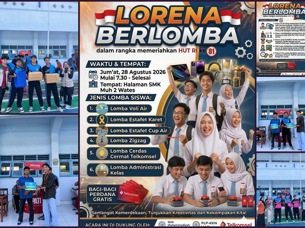 Semarak HUT ke-81 Kemerdekaan RI, SMK Muhammadiyah 2 Wates Gelar Beragam Lomba untuk Siswa